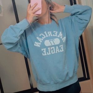 Sky Blue-Vintage-American Eagle Sweater